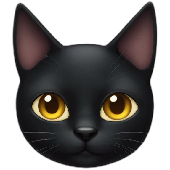 one eyed black cat emoji