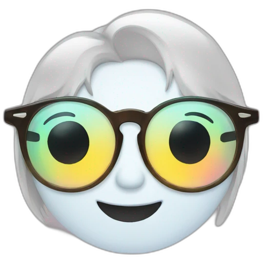 glasses with holographic lenses  emoji