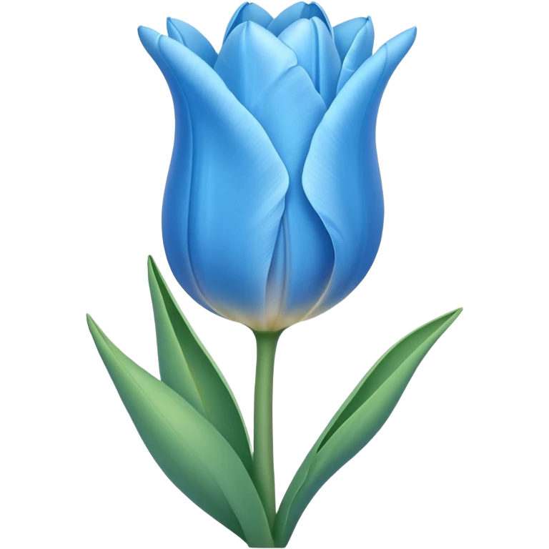 light blue tulip emoji