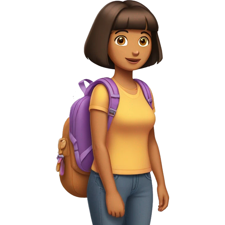 Dora the Explorer without the backpack emoji