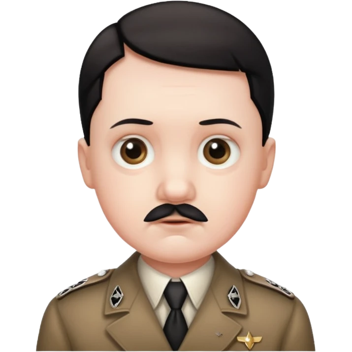 Hitler cute babyface emoji