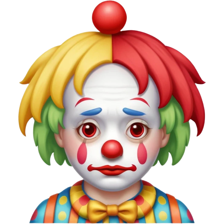 sad ios clown emoji