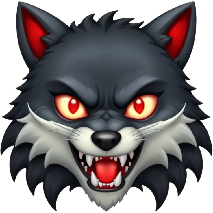 A vampire wolf emoji