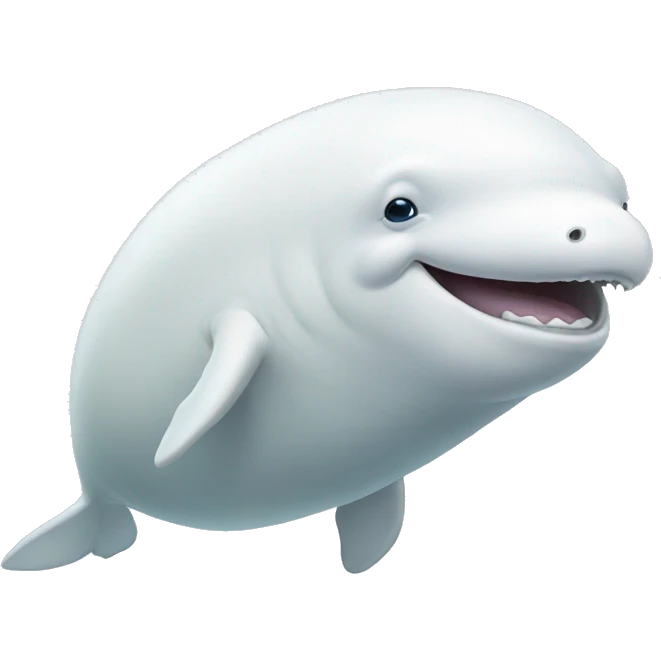 beluga whale  emoji
