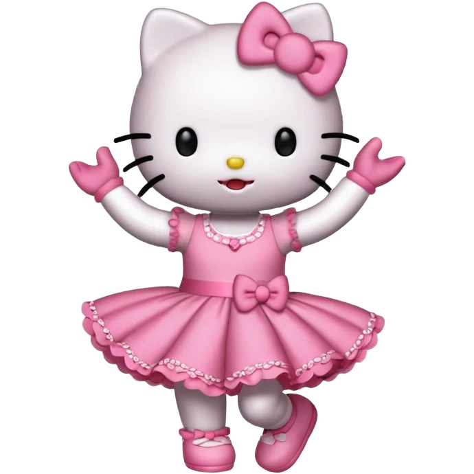 hello kitty dancing emoji
