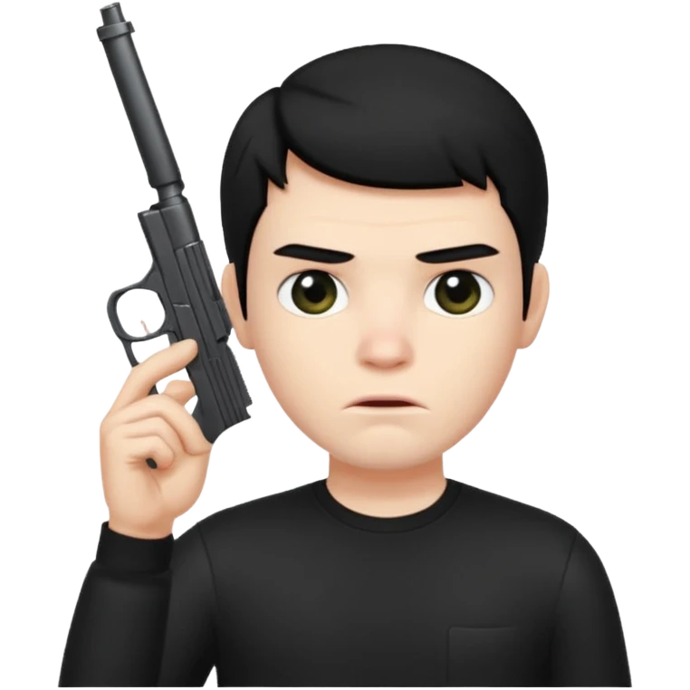 bufo with a gun to his head cause he wants to end it all emoji