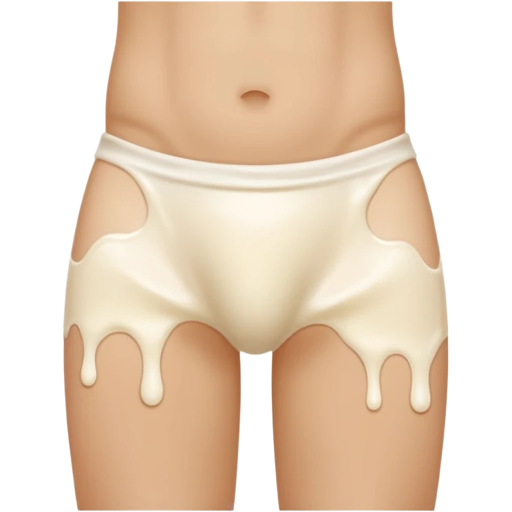 A lot of milk draining in butt emoji