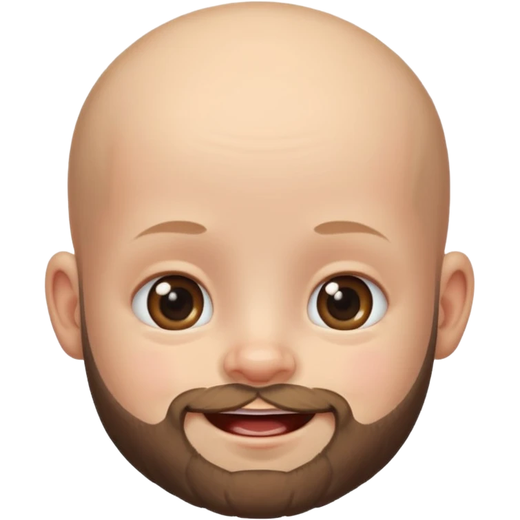 bearded bald baby emoji