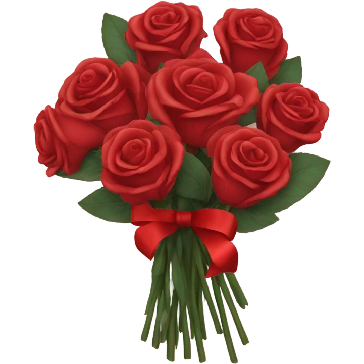 red roses bouquet  emoji