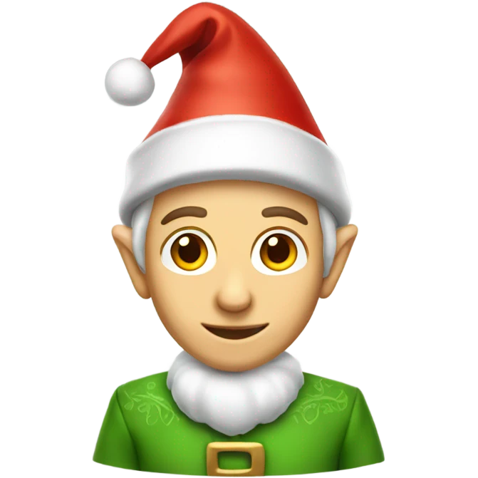 elf male santa hat emoji