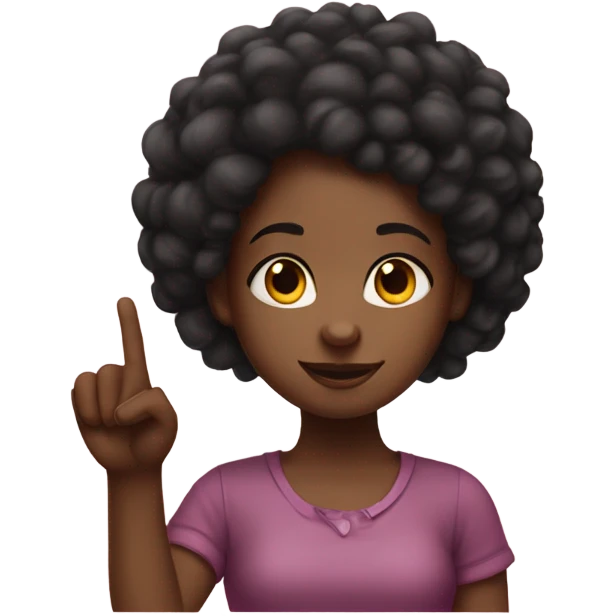a black girl with a red 30 inch putting up an ok sign with her fingers emoji