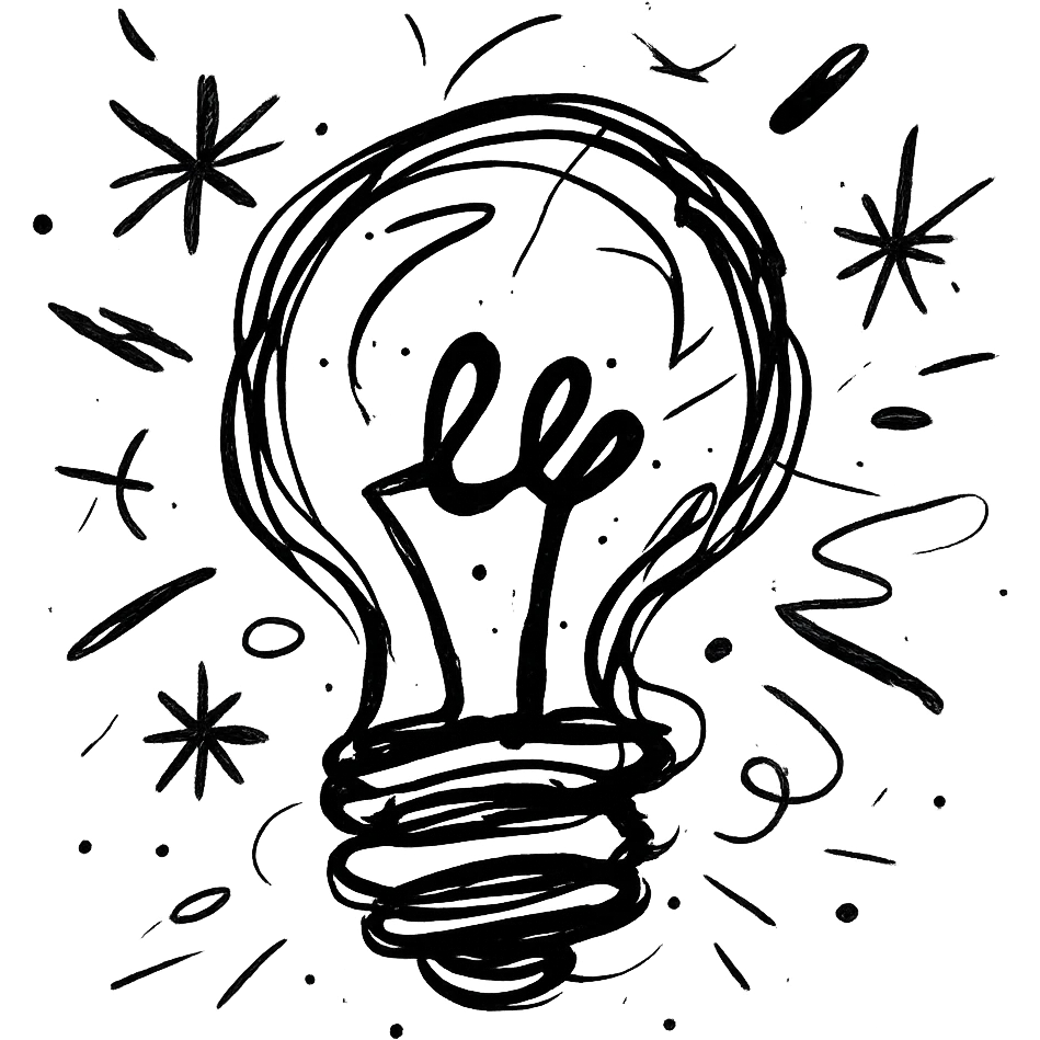 quirky lightbulb emoji