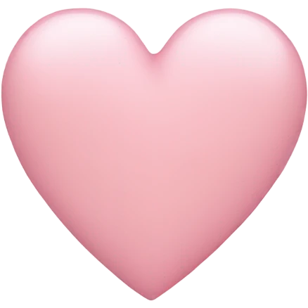 Light pink heart emoji