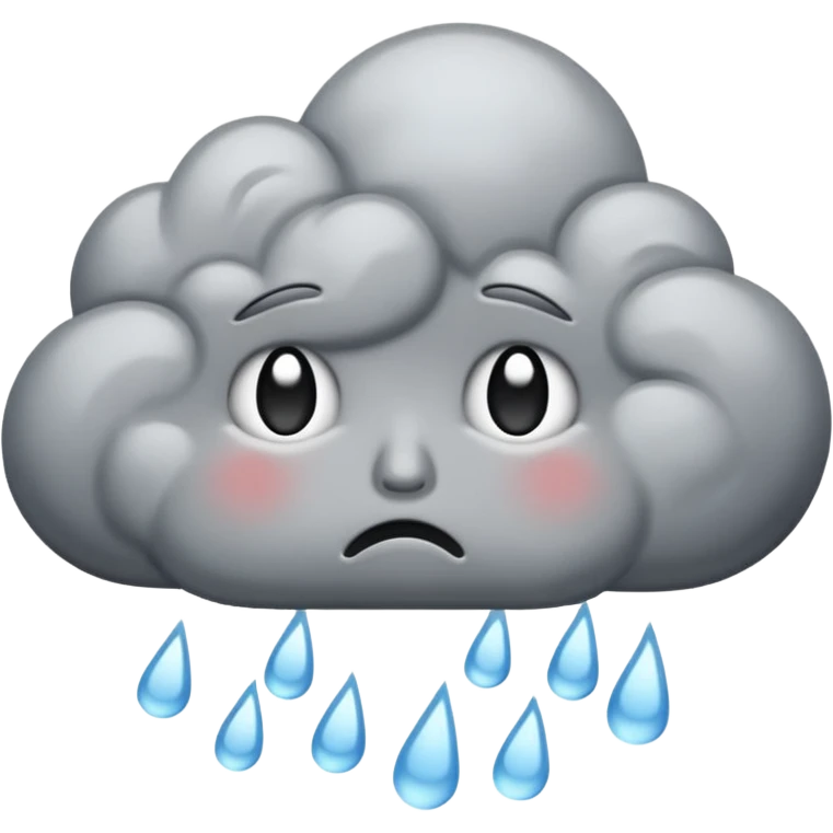 stormy cloud crying and sad
 emoji