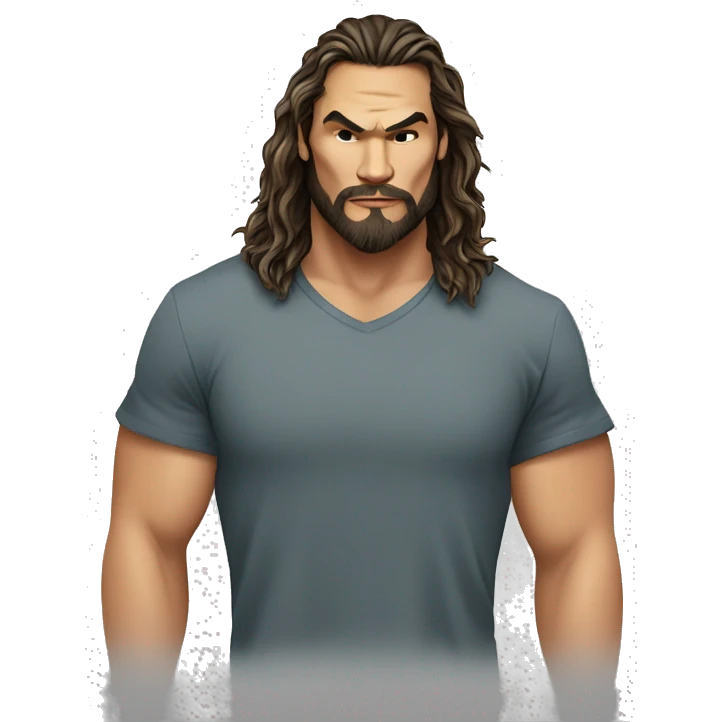 jason momoa wearing tee emoji