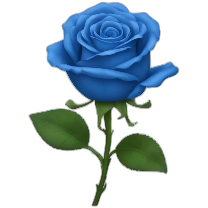 Blue rose emoji