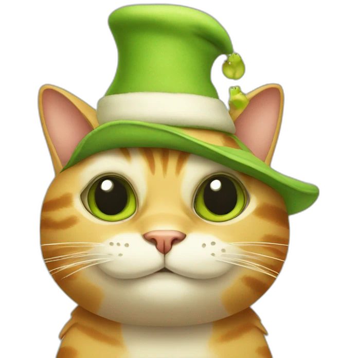 cat-wearing-frog-hat emoji
