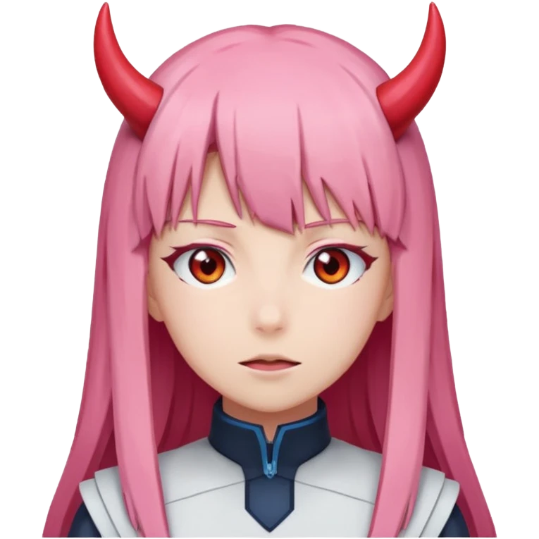 zero two emoji  zero two from darling in the franxx emoji