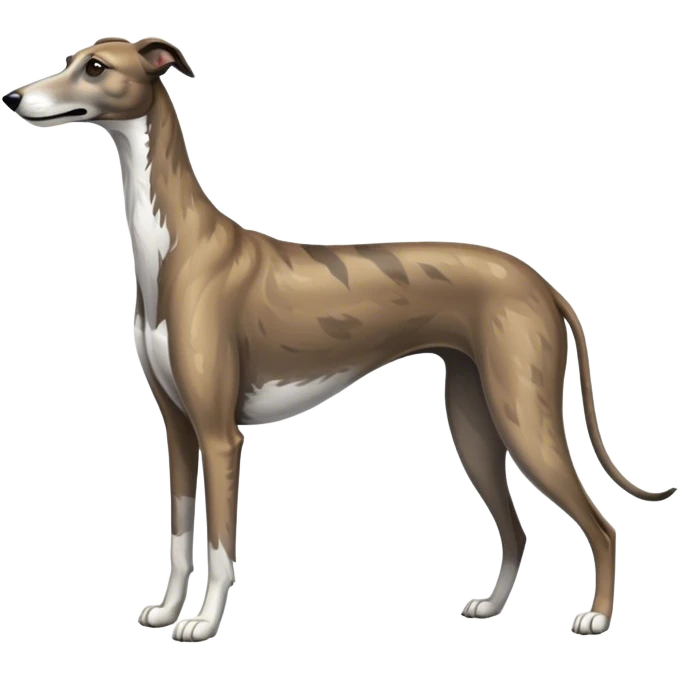 Brindle grey hound full body  emoji