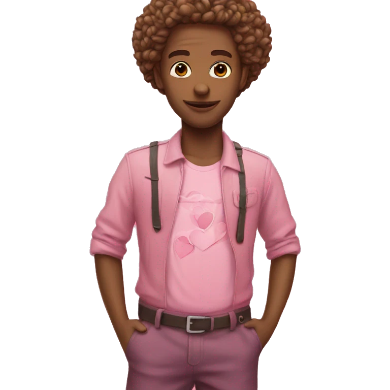 Pink love emoji