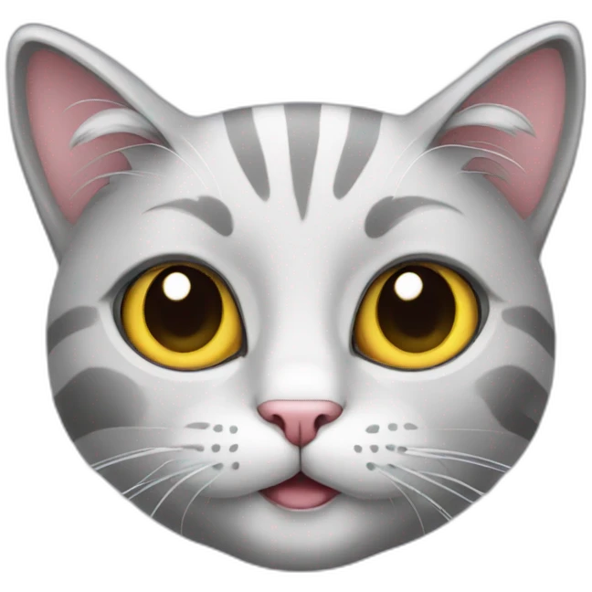cat silver emoji