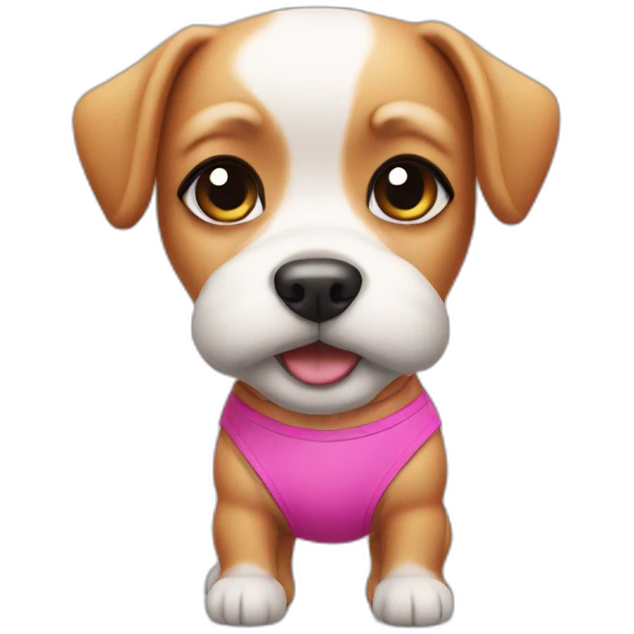 Mini dog With bikini emoji