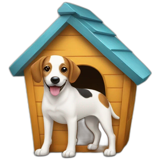 Cabine on a dog emoji