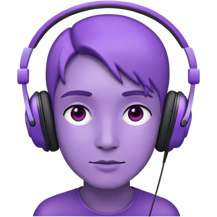 violet 🎧 emoji