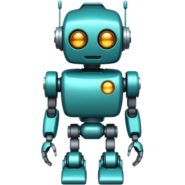 Teal robot chatgpt emoji