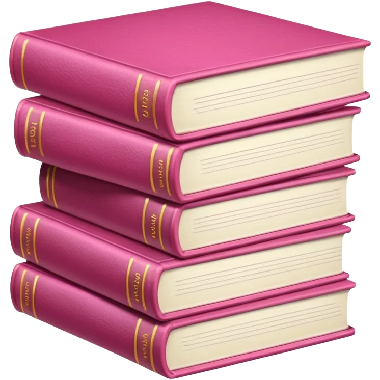 Rózsaszín könyvek emoji