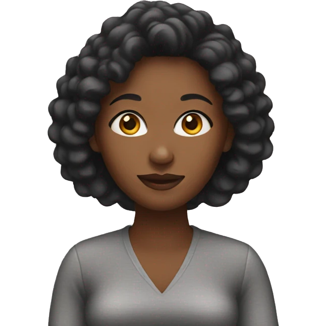 black african american woman emoji