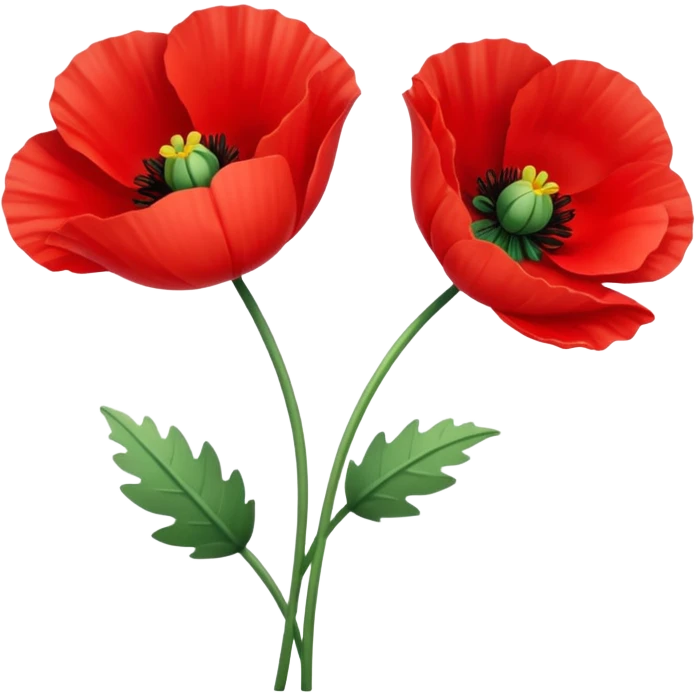 poppy flower emoji