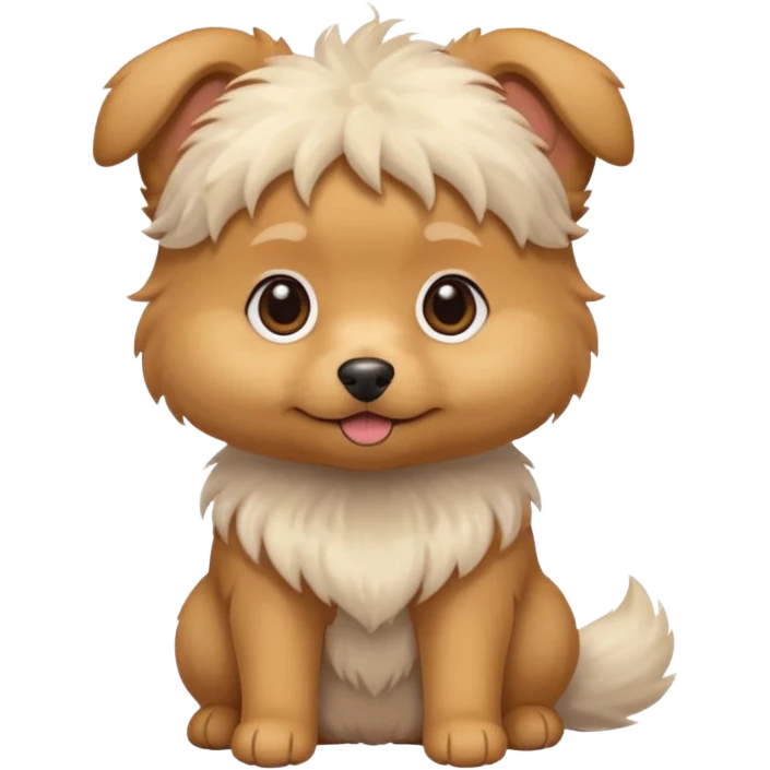 щпиц со светлой шерстью emoji