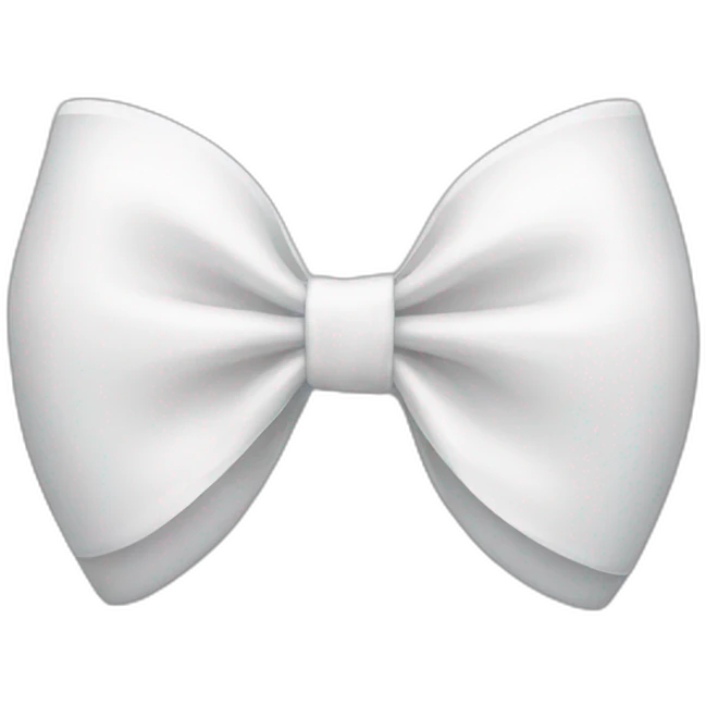 White bow emoji