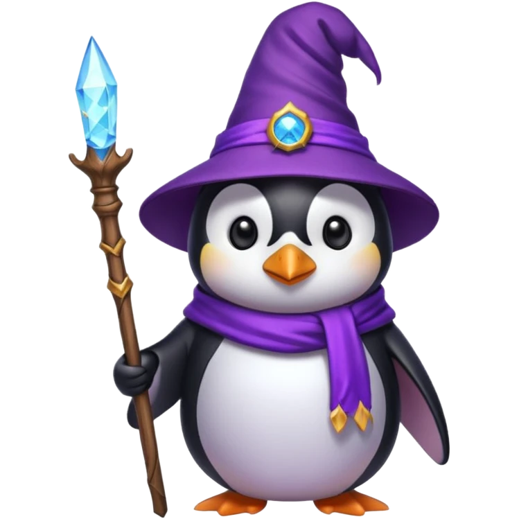 Penguin Wizard emoji
