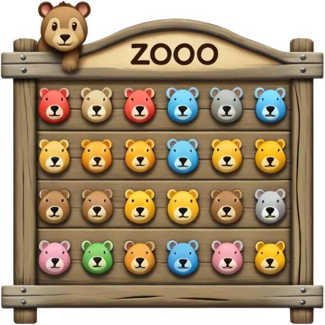 zoo entry board emoji