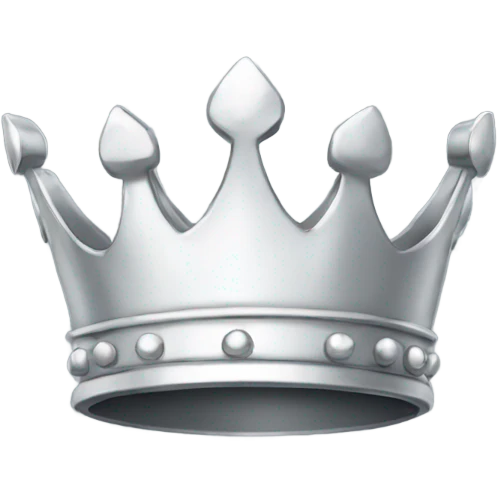 Simple Platinum Crown emoji