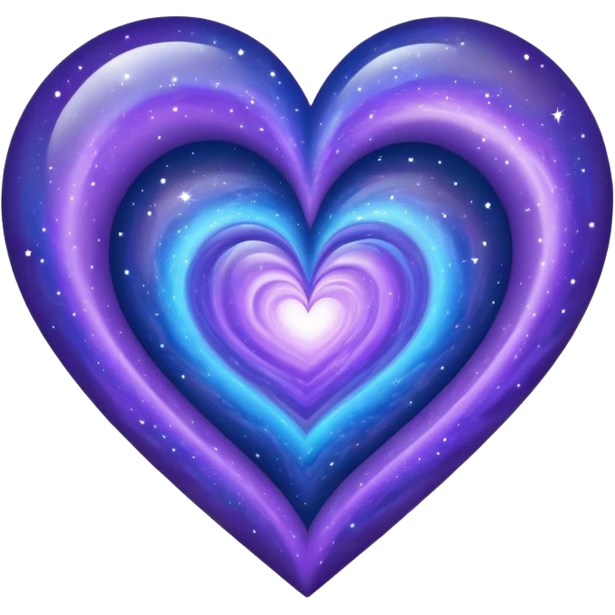 heart with galaxy pattern inside emoji