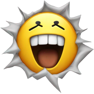 A face shouting upwards in despair, with hands either side, in turmoil  emoji