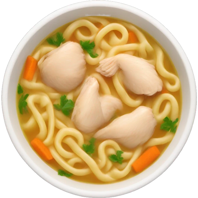 Chicken noodle soup  emoji