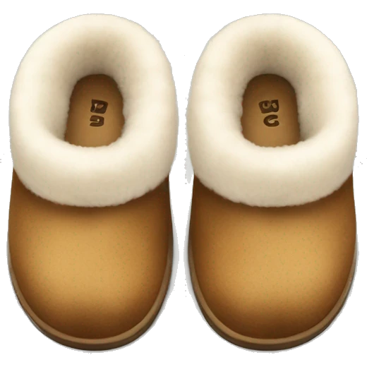 pair of ugg slippers emoji
