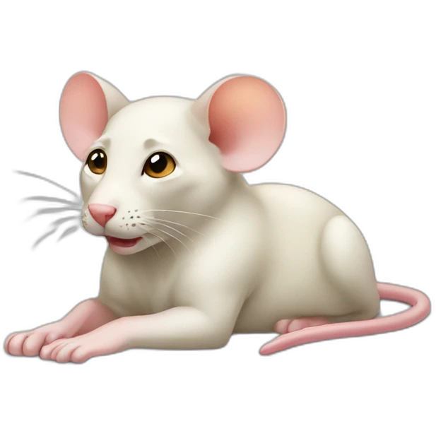 lie down lab mouse emoji