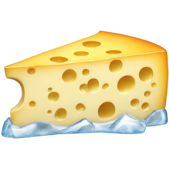 Cheese covered in ice  emoji