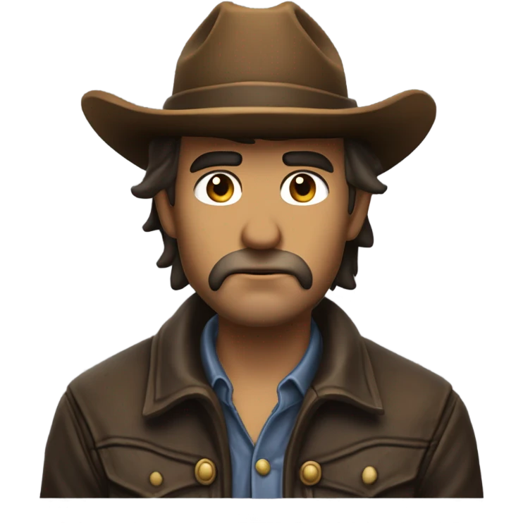 Sad cowboy emoji