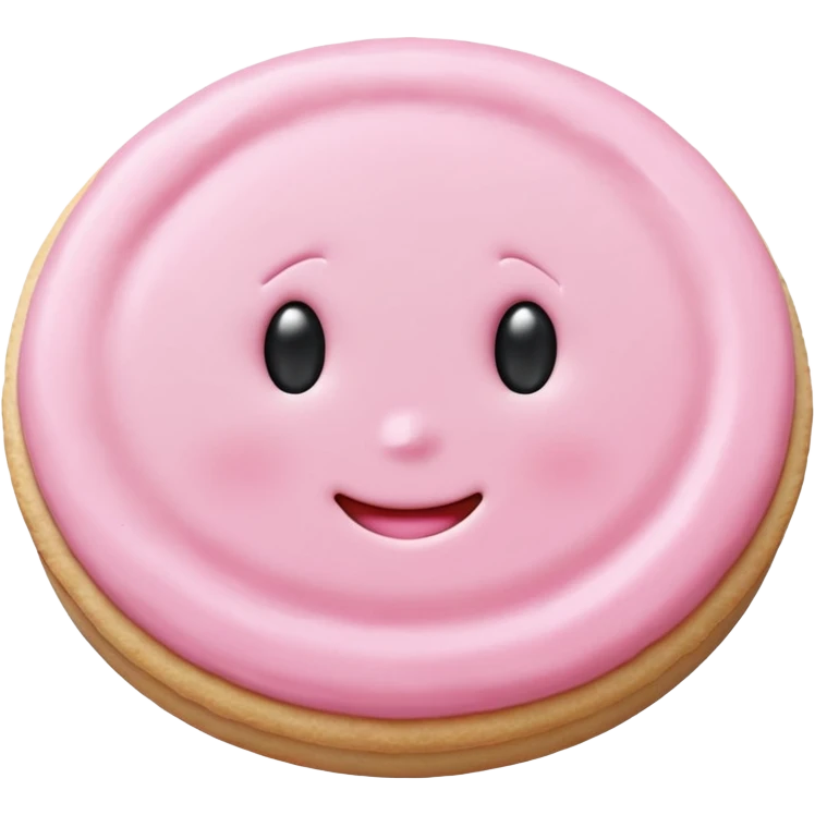 very light pink sugar cookie emoji