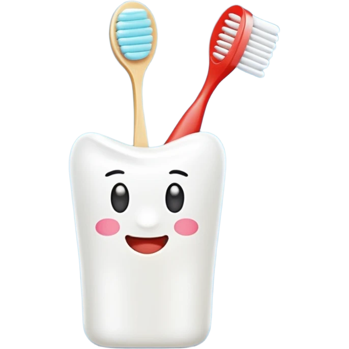 amenity kitwith toothbrush toothpaste emoji