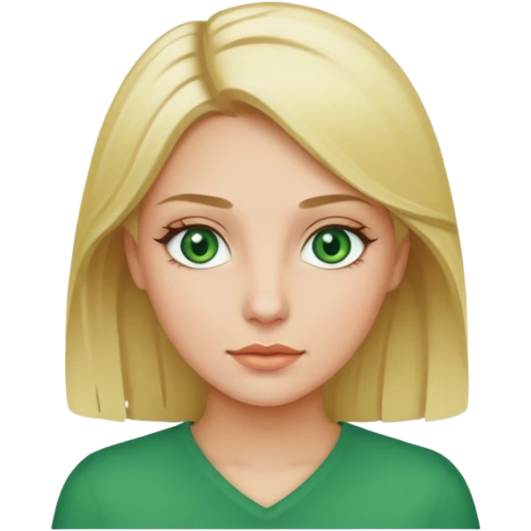 Sexy Queen Green eyes blonde Hair  emoji