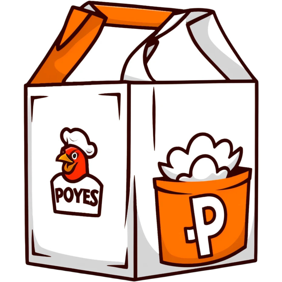 Popeyes 8-piece chicken box emoji