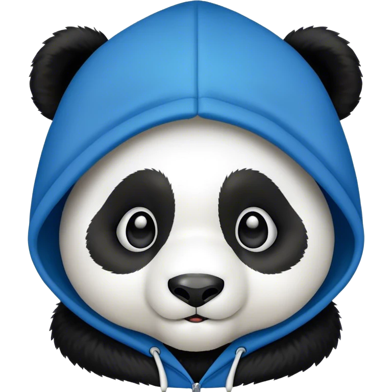 panda wearing a hoodie emoji