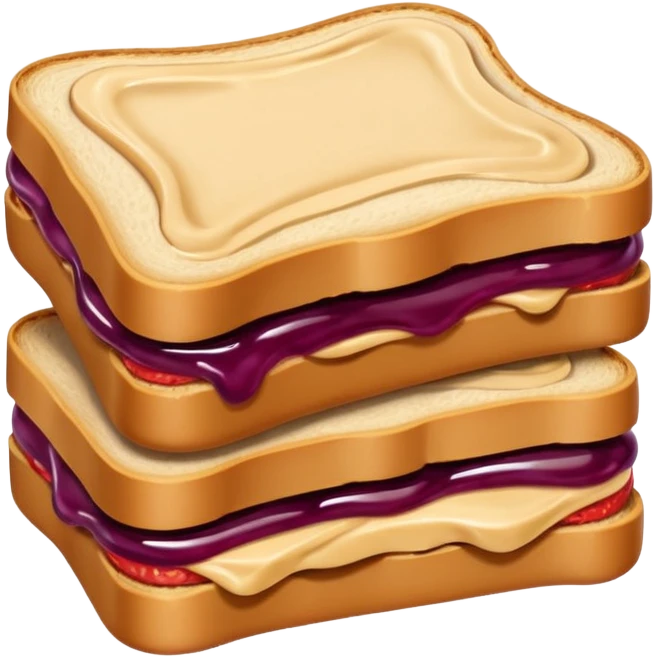 Peanut butter and jelly emoji